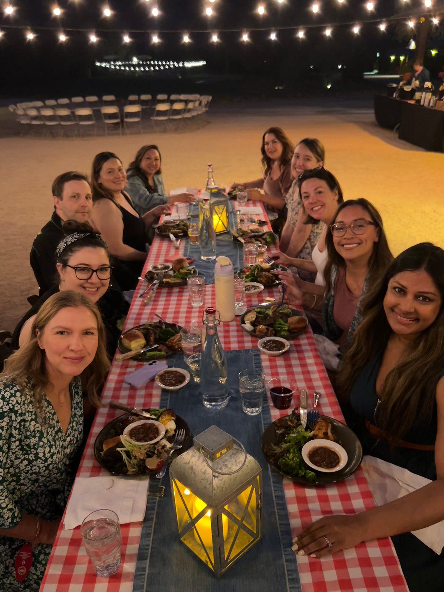 Hospitality Staff enjoying a meal